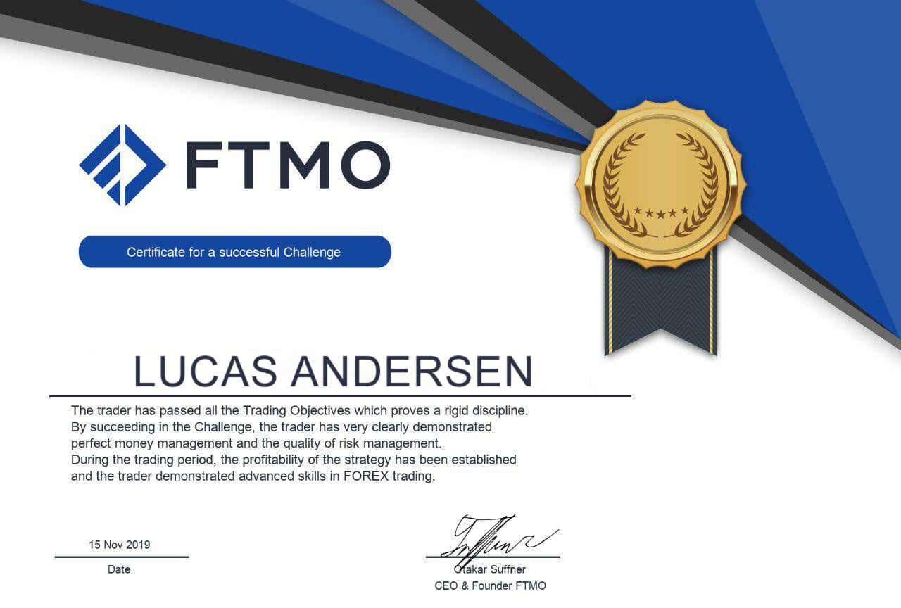 Lucas Andersen holding a Life Mastery certificate